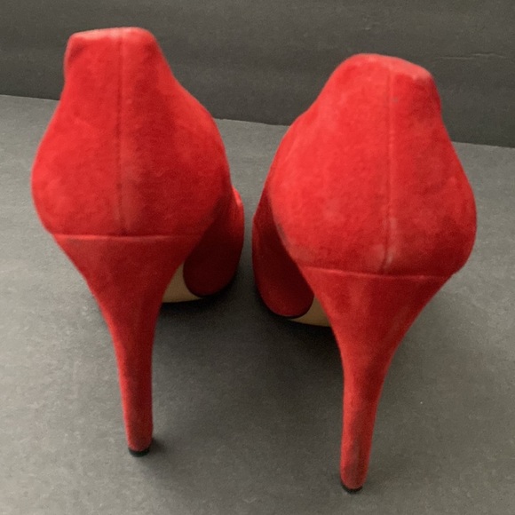 Electric Red Orange Via Spiga Pumps- Size 7 - Picture 5 of 8